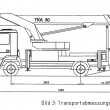 p�epravn� rozm�ry plo�iny Bison TKA 30. Mal� podvozek, hmotnost 7,5 t.